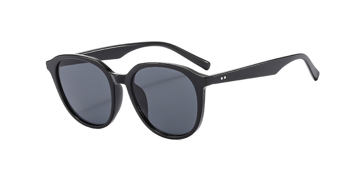 Kyle Black Round Frame Sunglasses For Men Gentseyewear