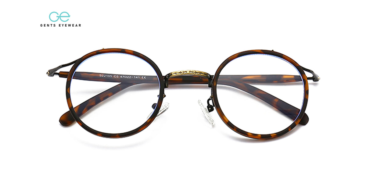 Jeffrey Vintage Round Frame Eyeglasses For Men | GentsEyewear.com ...