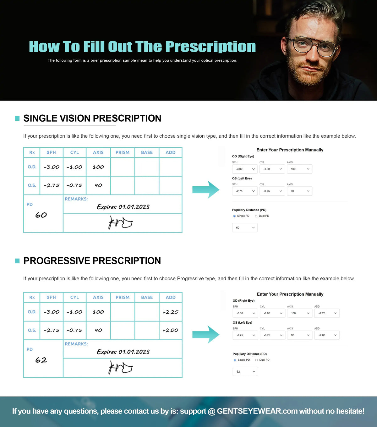 How To Fill Rx Script How To Fill Out The Prescription – Gentseyewear